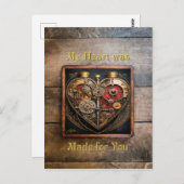 Rubies en Gears Heart Steampunk-serie Briefkaart (Voorkant / Achterkant)