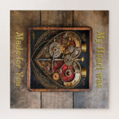 Rubies en Gears Heart Steampunk-serie Legpuzzel (Horizontaal)