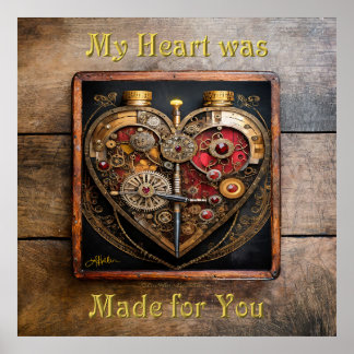 Rubies en Gears Heart Steampunk-serie Poster