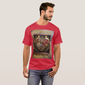 Rubies en Gears Heart Steampunk-serie T-shirt (Voorkant volledig)