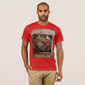 Rubies en Gears Heart Steampunk-serie T-shirt (Voorkant volledig)