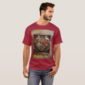 Rubies en Gears Heart Steampunk-serie T-shirt (Voorkant volledig)