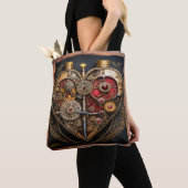 Rubies en Gears Heart Steampunk-serie Tote Bag (Dichtbij)