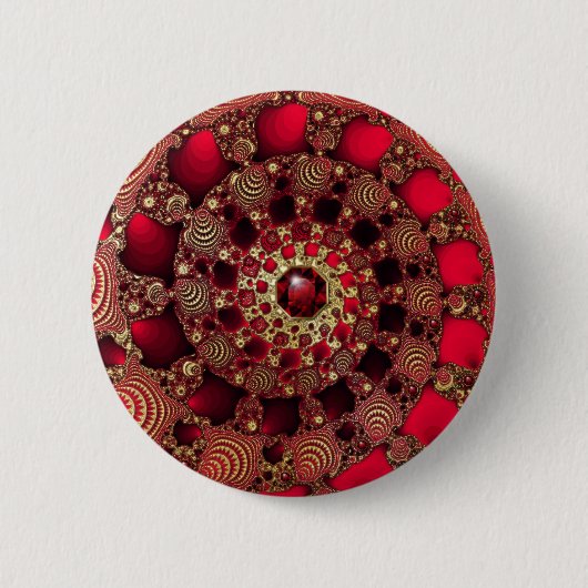 Rubies en goudButton Ronde Button 5,7 Cm (Voorkant)