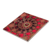 Rubies en gouddecoratieve tegel tegeltje (Zijkant)