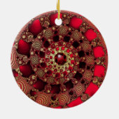 Rubies en goudversiering keramisch ornament (Achterkant)