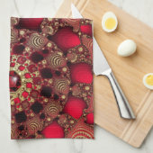 Rubies & Gold Kitchen Towel Theedoek (Quarter Fold)