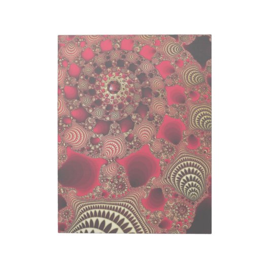 Rubies & Gold-laptop Notitieblok (Linkerzijde)