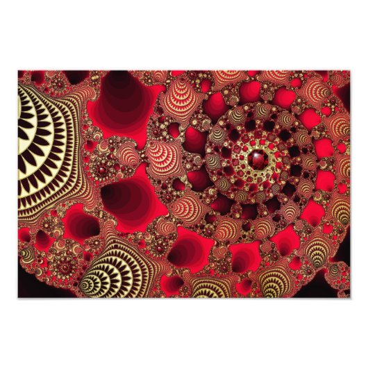 Rubies & Gold Photo Print Foto Afdruk (Voorkant)