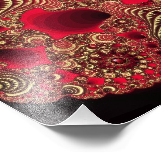 Rubies & Gold Photo Print Foto Afdruk (Hoek)