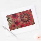 Rubies & goudstickers rechthoekige sticker (Envelop)