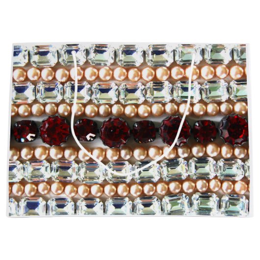 Rubies, Rhinestone, diamanten, juwelen, parels Large Cadeautasje (Voorkant)