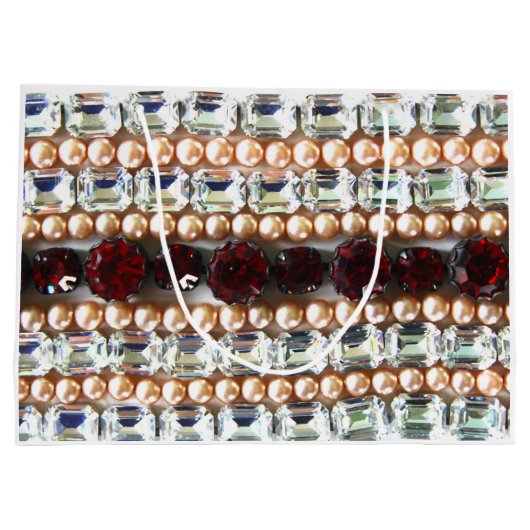 Rubies, Rhinestone, diamanten, juwelen, parels Large Cadeautasje (Achterkant)