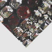 Rubies, Rhinestone, diamanten, juwelen, parels Tissuepapier (Detail)