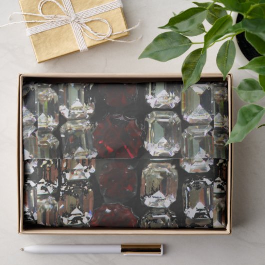 Rubies, Rhinestone, diamanten, juwelen, parels Tissuepapier (Geschenk)