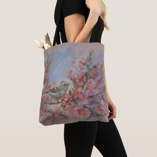 Rubijnachtegaalzanger Tote Bag (Dichtbij)