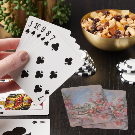 Rubijnen Koning Vogeltje Pokerkaarten (Insitu)