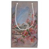 Rubijnen Koningssanger Vogel Klein Cadeauzakje (Voorkant)