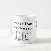 Rubin periodieke tabelnaam mok (Voorkant links)