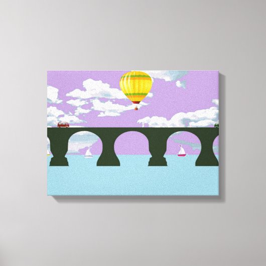 Rubinesekbrug Canvas Afdruk (Voorkant)