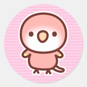 Rubino Bourke-papegaai Ronde Sticker