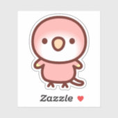 Rubino Bourke-papegaai Sticker (Vel)