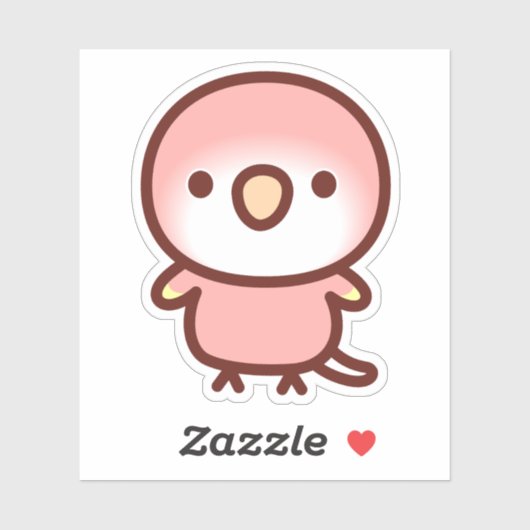 Rubino Bourke-papegaai Sticker (Vel)