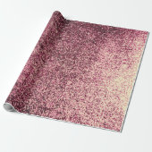 Rubino Burgud Glas Goud Glas Ombre Abstract Cadeaupapier (Uitgerold)