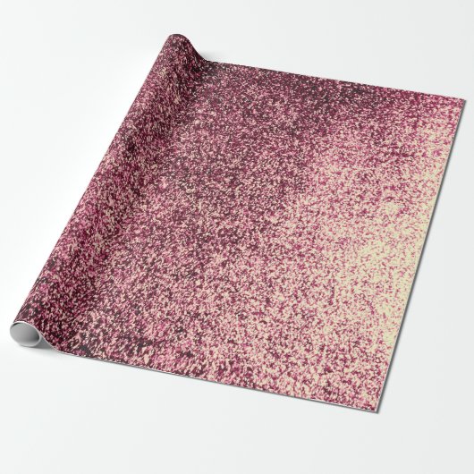 Rubino Burgud Glas Goud Glas Ombre Abstract Cadeaupapier (Uitgerold)