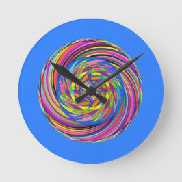Rubins spiraalvormig ontwerp ronde klok