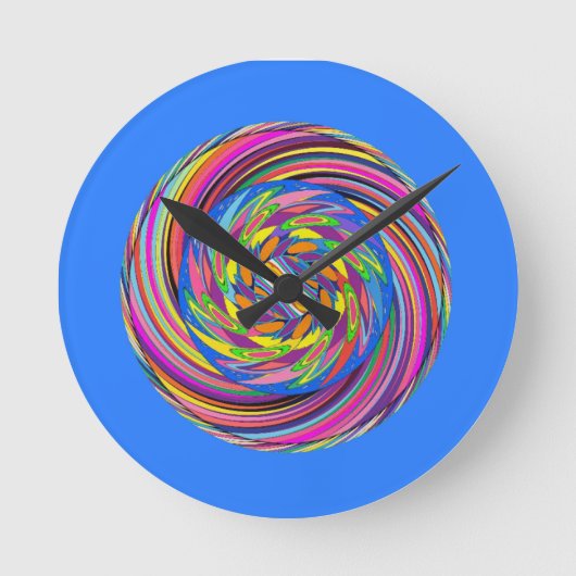 Rubins spiraalvormig ontwerp ronde klok (Voorkant)