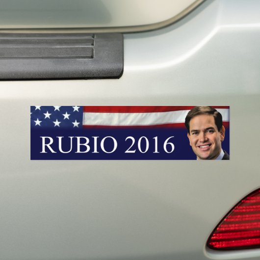 Rubio 2016 bumpersticker (Op auto)