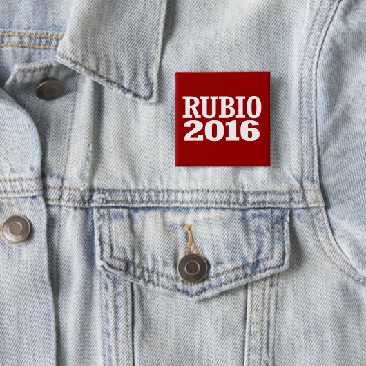 RUBIO 2016 VIERKANTE BUTTON 5,1 CM (In situ)