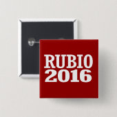 RUBIO 2016 VIERKANTE BUTTON 5,1 CM (Voorkant /achterkant)