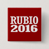 RUBIO 2016 VIERKANTE BUTTON 5,1 CM (Voorkant)