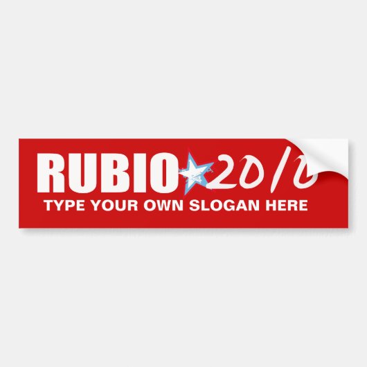 RUBIO BUMPERSTICKER (Voorkant)