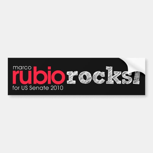 Rubio is vet! bumpersticker (Voorkant)