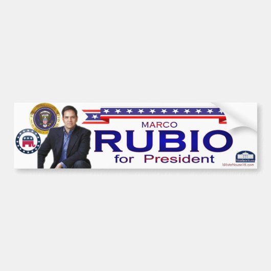 Rubio voor de Bumpersticker van Presidenten (Voorkant)