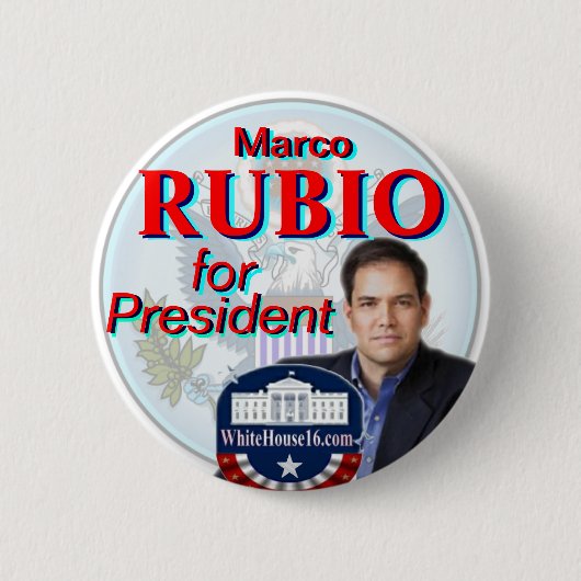 Rubio voor President Great Seal Button (Voorkant)