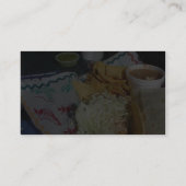 Rubios Fish Taco Food Mexican Salsa Visitekaartje (Achterkant)