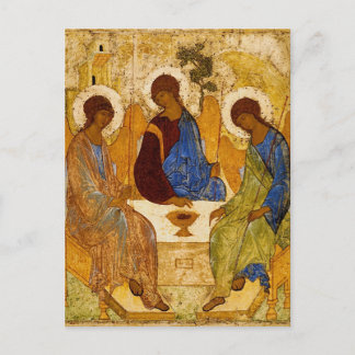 Rublev Trinity aan tafel Briefkaart
