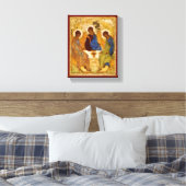 Rublev Trinity aan tafel Canvas Afdruk (Insitu (Slaapkamer))