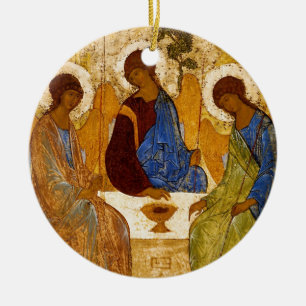 Rublev Trinity aan tafel Keramisch Ornament