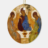Rublev Trinity aan tafel Keramisch Ornament (Links)