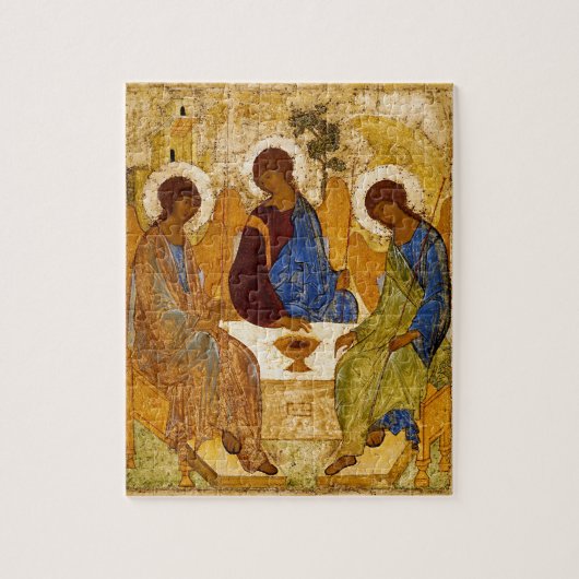 Rublev Trinity aan tafel Legpuzzel (Verticaal)