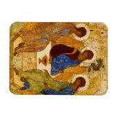 Rublev Trinity aan tafel Magneet (Horizontaal)