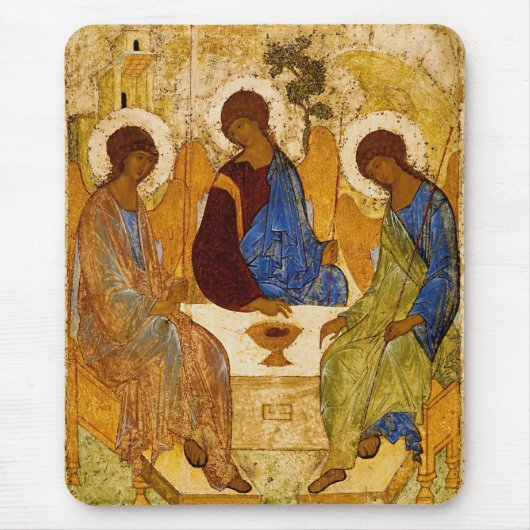 Rublev Trinity aan tafel Muismat (Voorkant)