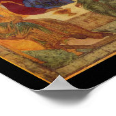 Rublev Trinity aan tafel Poster (Hoek)