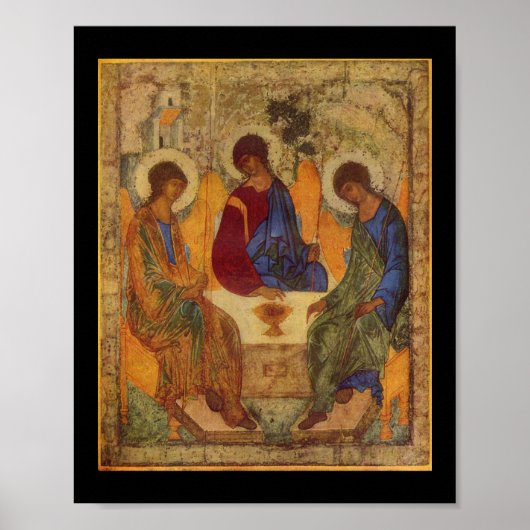 Rublev Trinity aan tafel Poster (Voorkant)
