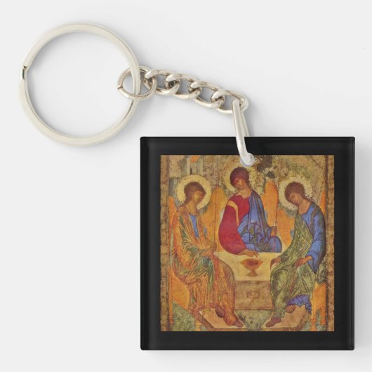 Rublev Trinity aan tafel Sleutelhanger (voorkant)
